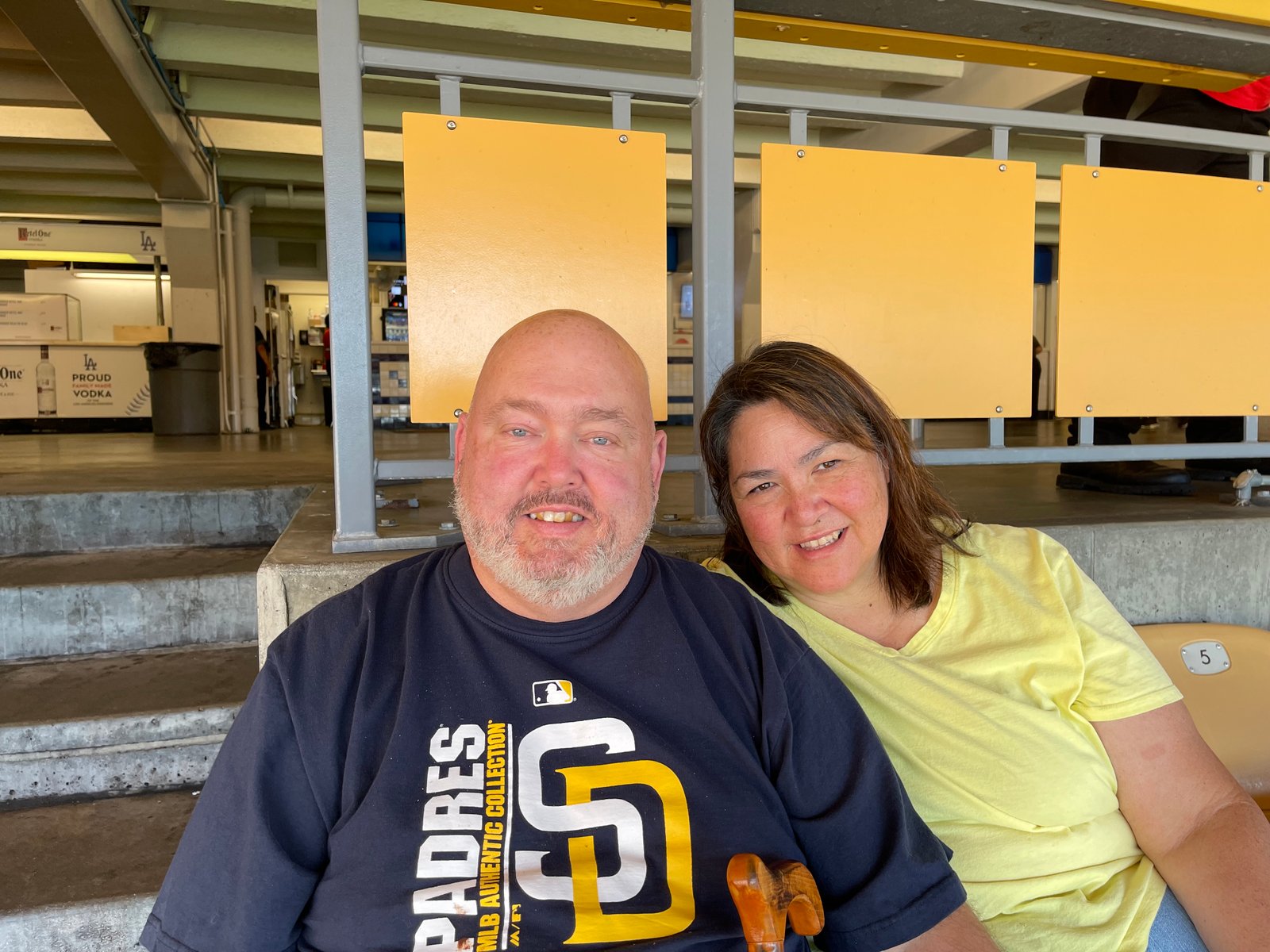 Together in our seats at Dodger Stadium