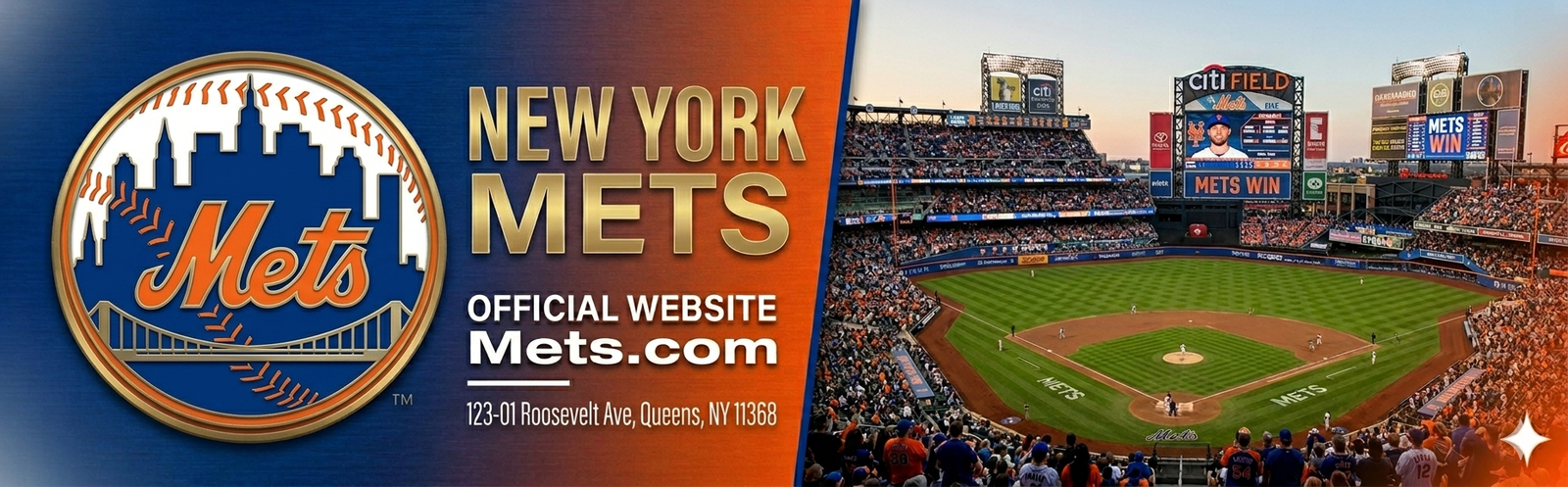 New York Mets ballpark header
